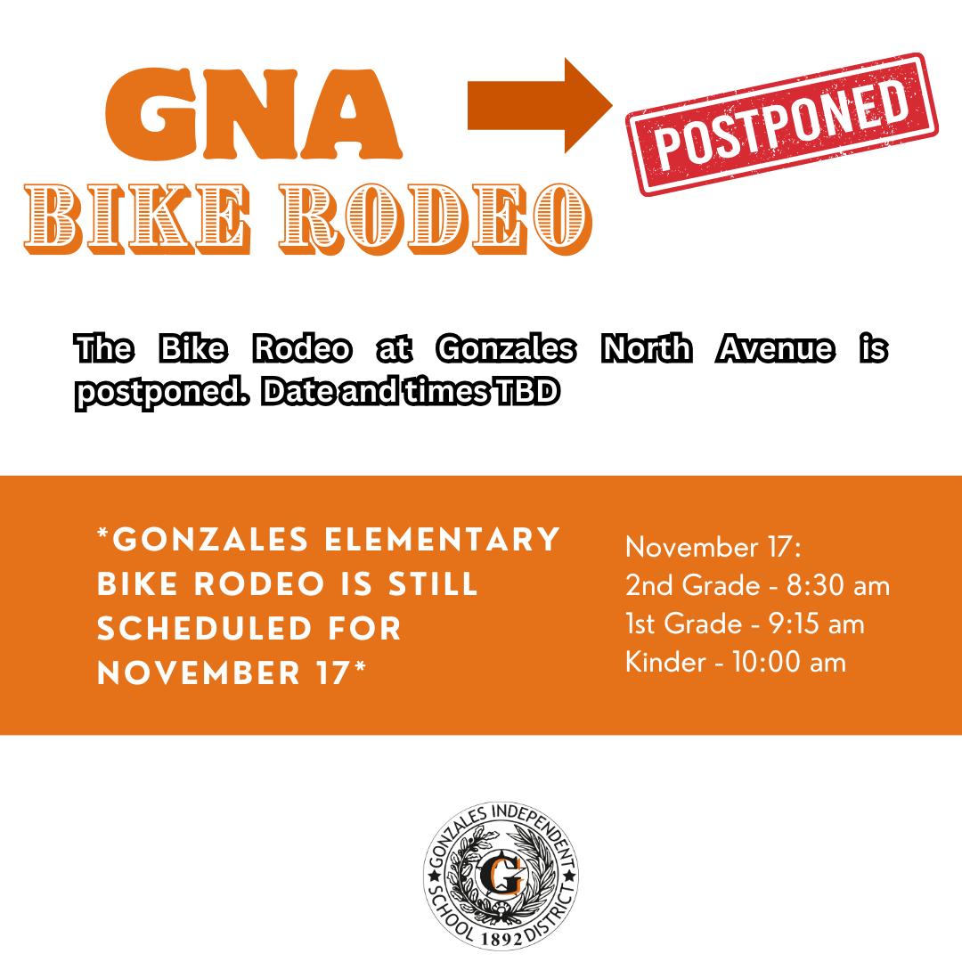 GNA Bike Rodeo Postponed