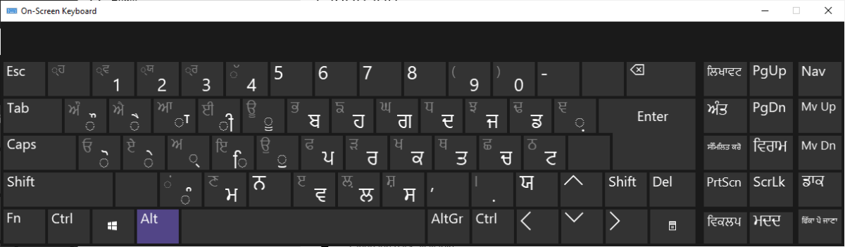 Punjabi Keyboard.